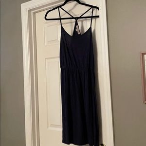 Navy LOFT short dress small petite